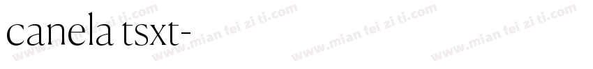 canela tsxt字体转换